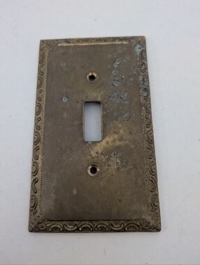 VTG Gatco Brass/ Gold Light Switch Cover Made in Taiwan